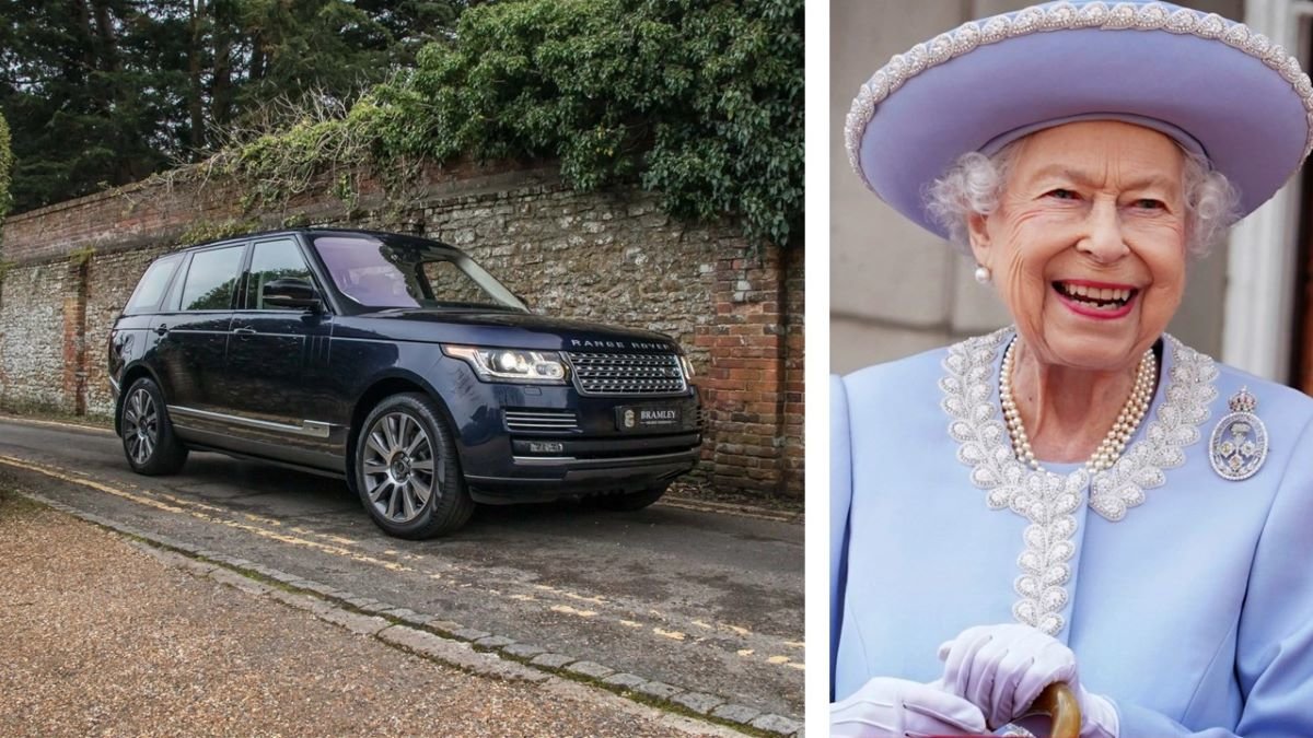 Elizabeth II och Range Rover